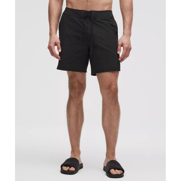 Classic-Fit Linerless Board Short 7" - Black - Picture 1 of 5